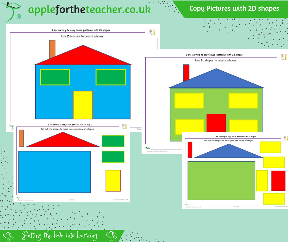 Copy 2D Shape Pictures House